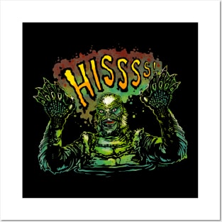 Hissing Gill Man Posters and Art